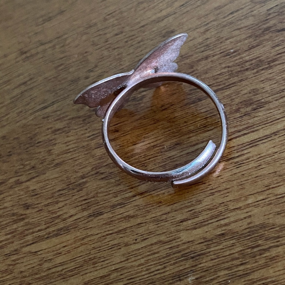 Copper butterfly ring - Picture 2 of 4